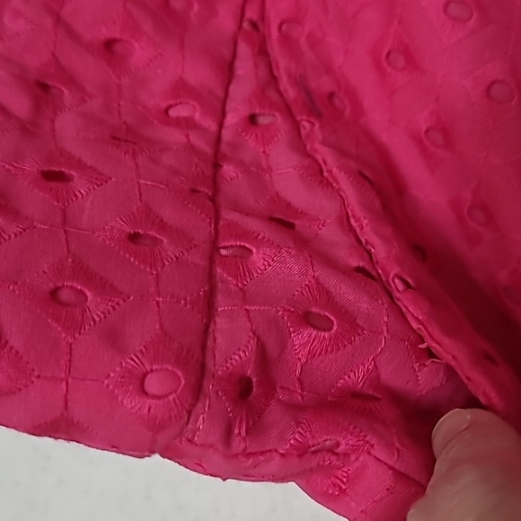 NWT The Limited Pink Eyelet Tailored Short size 14 - Picture 8 of 12